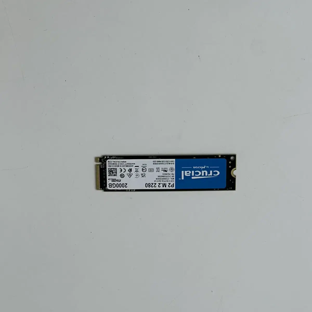 마이크론 크루셜 p2 m.2 Nvme 2TB 업그레이드